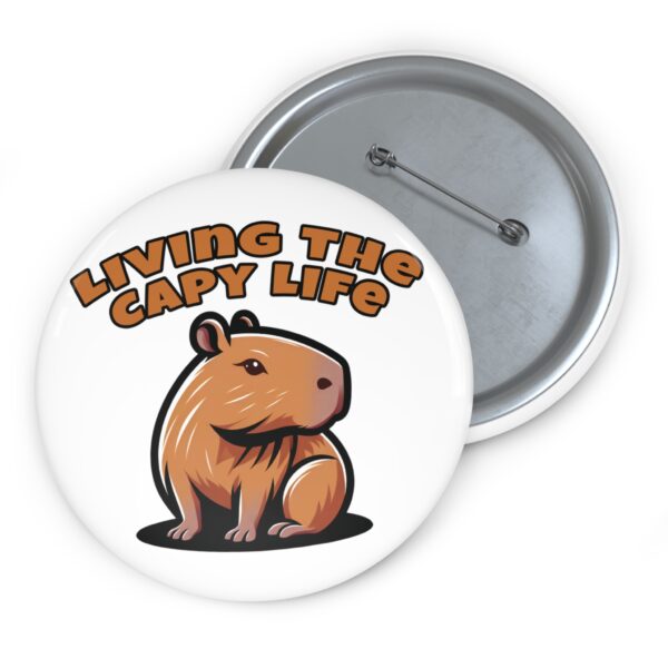 Custom Capybara Pin Buttons – Unique, Cute & Collectible Pins with Adorable Capybara Design