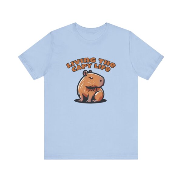 Unisex Jersey Short Sleeve Tee with Adorable Capybara Design – Soft and Stylish T-Shirt