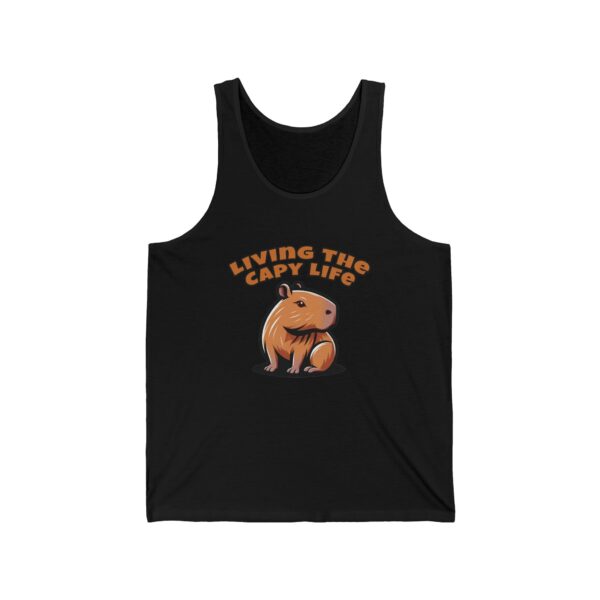 Unisex Jersey Tank Top with Cute Capybara Design – Perfect for Summer Style