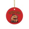 Capybara Ceramic Ornament – Unique & Adorable Holiday Decor with Cute Capybara Design
