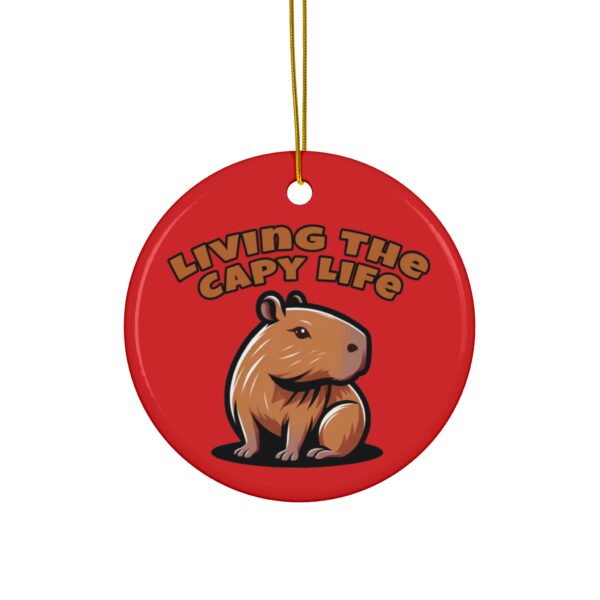 Capybara Ceramic Ornament – Unique & Adorable Holiday Decor with Cute Capybara Design