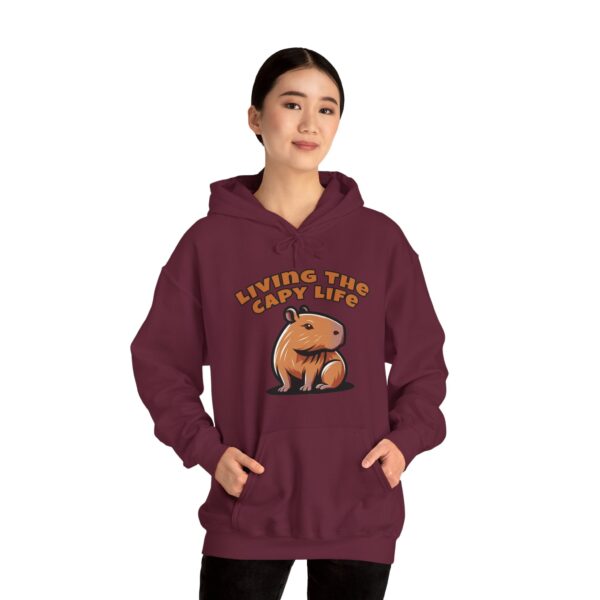 Unisex Heavy Blend™ Hooded Sweatshirt with Cute Capybara Design – Warm and Stylish Hoodie