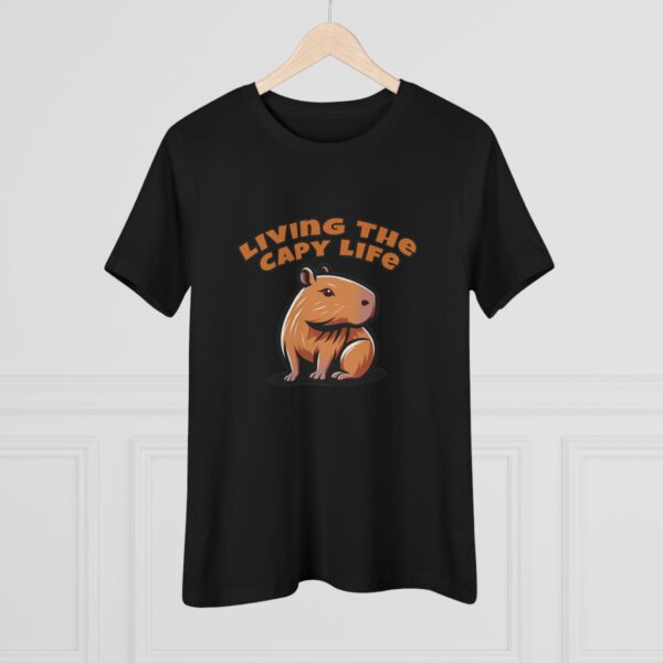 Women's Cotton Tee with Cute Capybara Design – Soft, Comfortable, and Stylish Casual Top