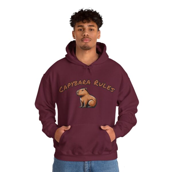 Unisex Heavy Blend™ Hooded Sweatshirt with Cute Capybara Design – Warm and Stylish Hoodie