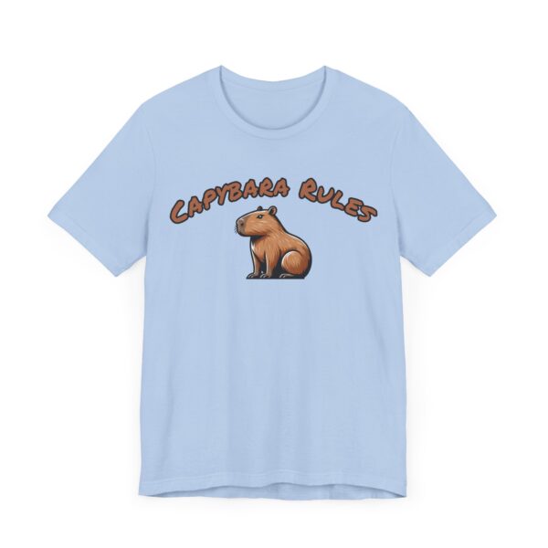 Unisex Jersey Short Sleeve Tee with Adorable Capybara Design – Soft and Stylish T-Shirt