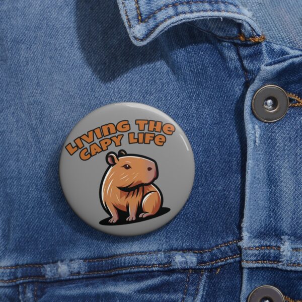 11350551164364651289_2048-1.jpeg Custom Capybara Pin Buttons – Unique, Cute & Collectible Pins with Adorable Capybara Design