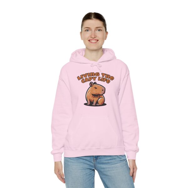 Unisex Heavy Blend™ Hooded Sweatshirt with Cute Capybara Design – Warm and Stylish Hoodie