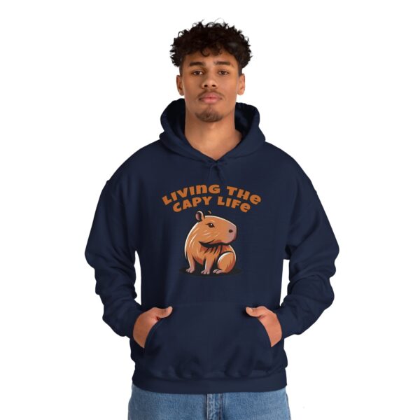 Unisex Heavy Blend™ Hooded Sweatshirt with Cute Capybara Design – Warm and Stylish Hoodie