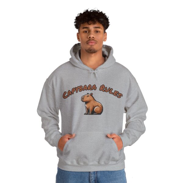 Unisex Heavy Blend™ Hooded Sweatshirt with Cute Capybara Design – Warm and Stylish Hoodie