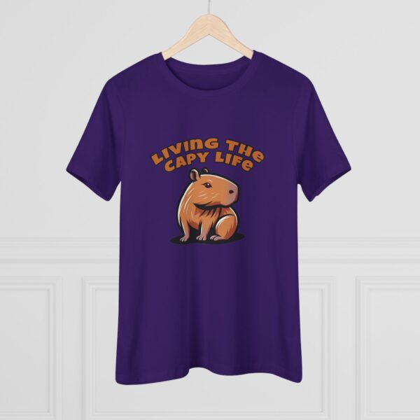 Women's Cotton Tee with Cute Capybara Design – Soft, Comfortable, and Stylish Casual Top
