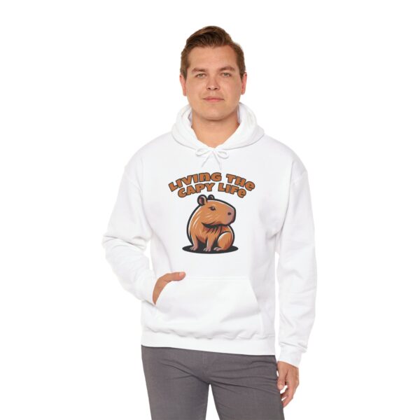 Unisex Heavy Blend™ Hooded Sweatshirt with Cute Capybara Design – Warm and Stylish Hoodie