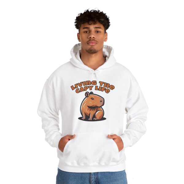 Unisex Heavy Blend™ Hooded Sweatshirt with Cute Capybara Design – Warm and Stylish Hoodie