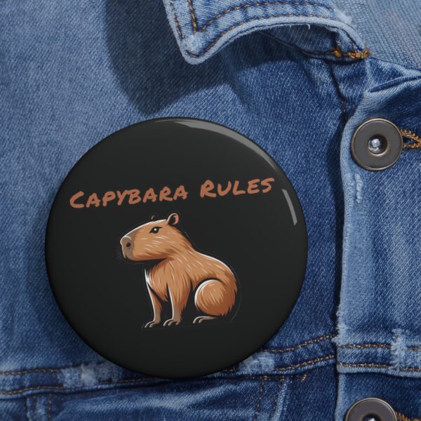 Custom Capybara Pin Buttons – Unique, Cute & Collectible Pins with Adorable Capybara Design