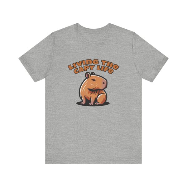 Unisex Jersey Short Sleeve Tee with Adorable Capybara Design – Soft and Stylish T-Shirt