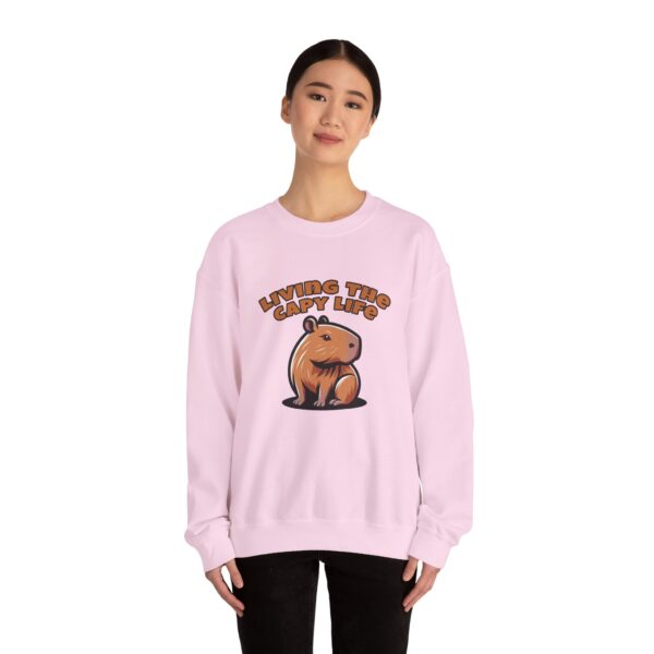 Unisex Heavy Blend™ Crewneck Sweatshirt with Cute Capybara Design – Embrace Comfort Every Day