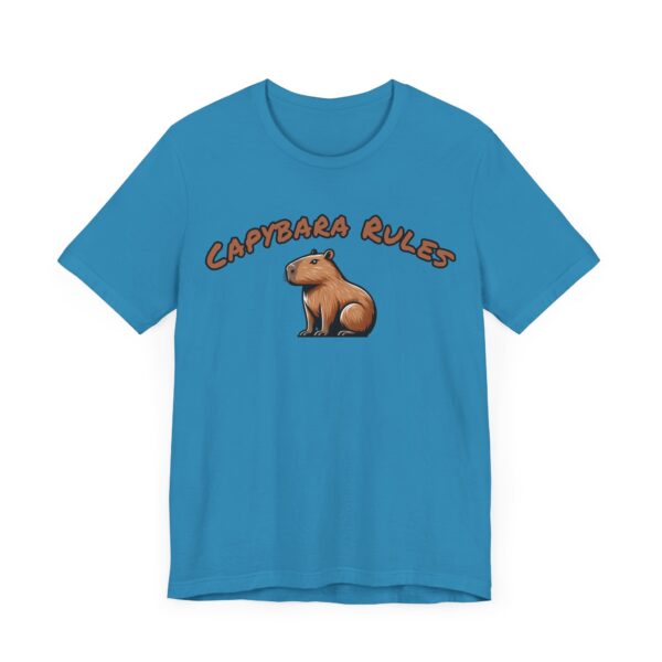 Unisex Jersey Short Sleeve Tee with Adorable Capybara Design – Soft and Stylish T-Shirt