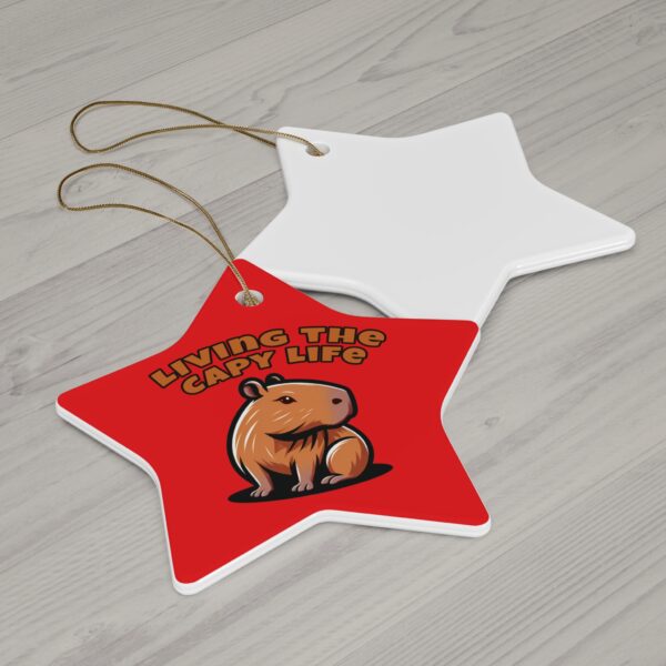 Capybara Ceramic Ornament – Unique & Adorable Holiday Decor with Cute Capybara Design