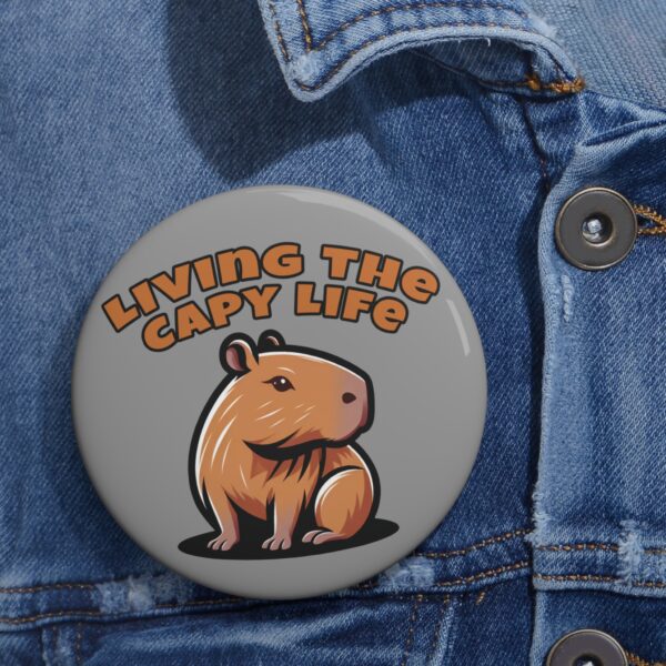 13616901594176985334_2048-1.jpeg Custom Capybara Pin Buttons – Unique, Cute & Collectible Pins with Adorable Capybara Design