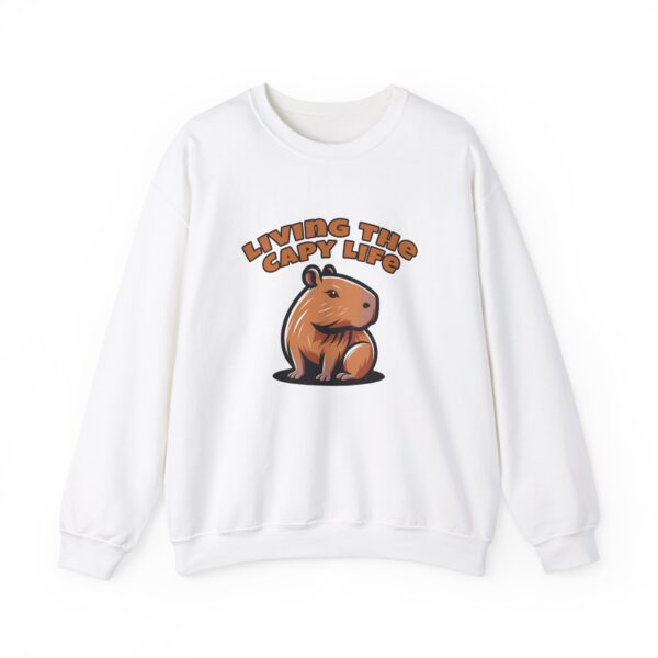 Unisex Heavy Blend™ Crewneck Sweatshirt with Cute Capybara Design – Embrace Comfort Every Day