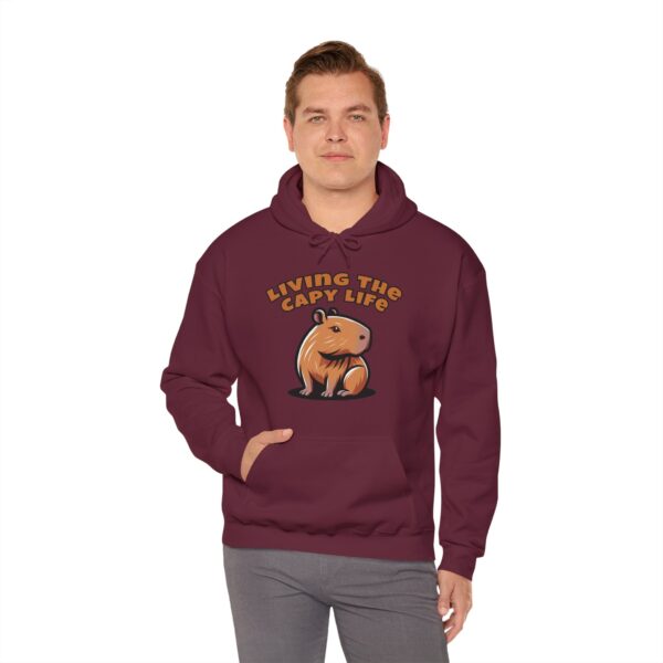 Unisex Heavy Blend™ Hooded Sweatshirt with Cute Capybara Design – Warm and Stylish Hoodie
