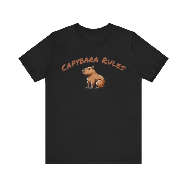 Unisex Jersey Short Sleeve Tee with Adorable Capybara Design – Soft and Stylish T-Shirt