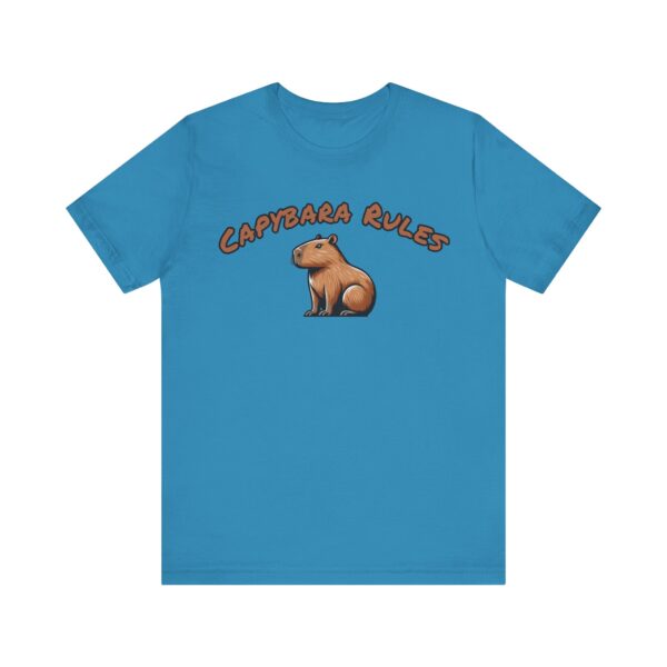 Unisex Jersey Short Sleeve Tee with Adorable Capybara Design – Soft and Stylish T-Shirt