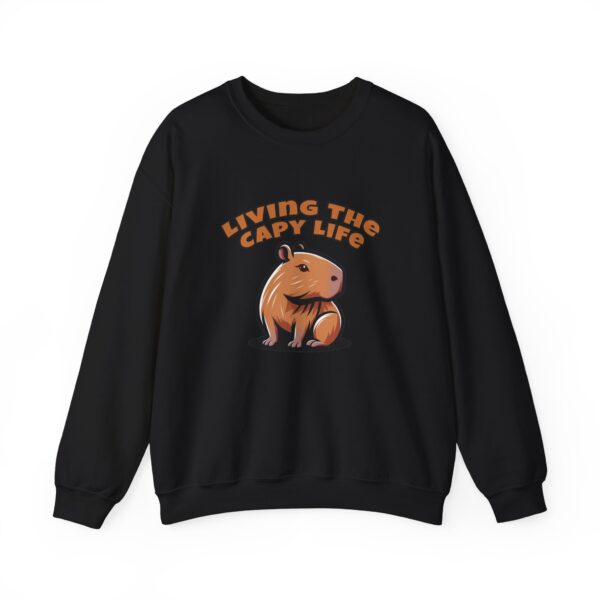 Unisex Heavy Blend™ Crewneck Sweatshirt with Cute Capybara Design – Embrace Comfort Every Day