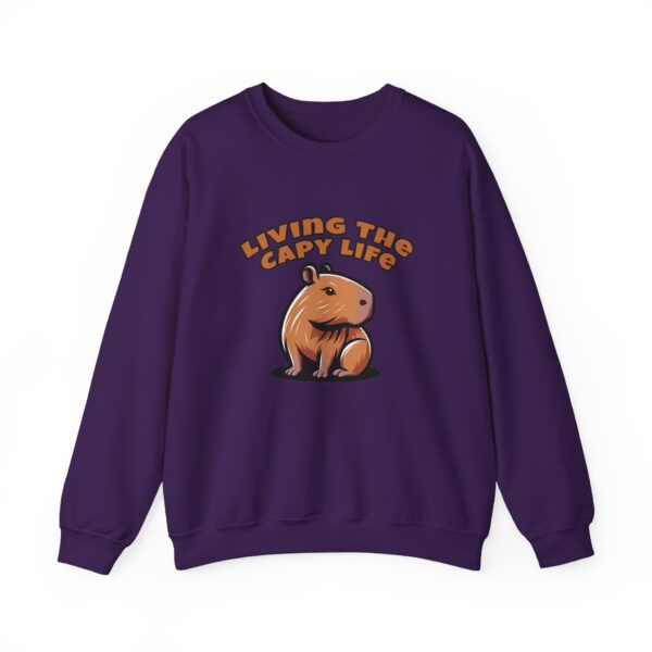 Unisex Heavy Blend™ Crewneck Sweatshirt with Cute Capybara Design – Embrace Comfort Every Day
