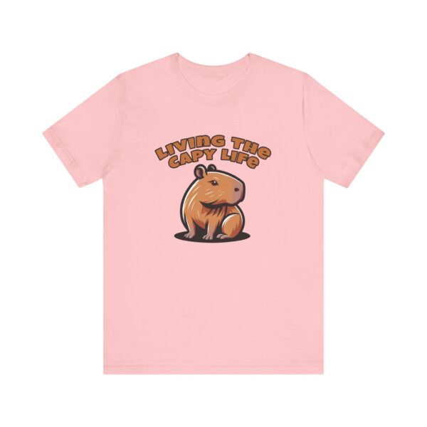 Unisex Jersey Short Sleeve Tee with Adorable Capybara Design – Soft and Stylish T-Shirt