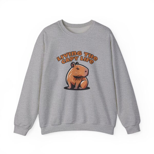Unisex Heavy Blend™ Crewneck Sweatshirt with Cute Capybara Design – Embrace Comfort Every Day