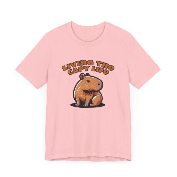 Unisex Jersey Short Sleeve Tee with Adorable Capybara Design – Soft and Stylish T-Shirt