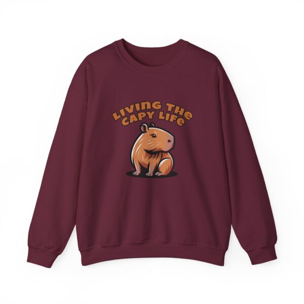 Unisex Heavy Blend™ Crewneck Sweatshirt with Cute Capybara Design – Embrace Comfort Every Day