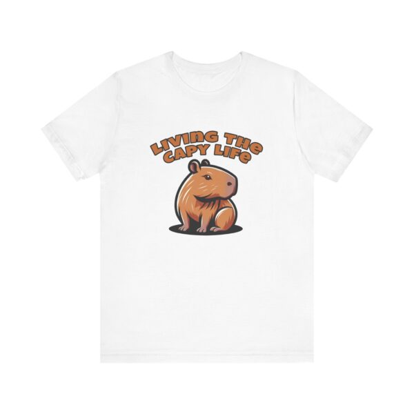 Unisex Jersey Short Sleeve Tee with Adorable Capybara Design – Soft and Stylish T-Shirt