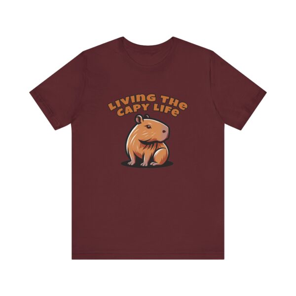 Unisex Jersey Short Sleeve Tee with Adorable Capybara Design – Soft and Stylish T-Shirt