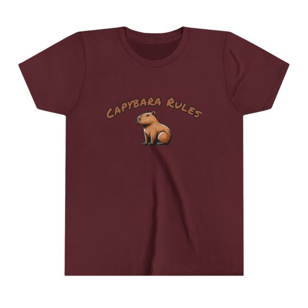 Youth Short Sleeve Tee with Cute Capybara Design – Soft, Fun, and Perfect for Everyday Wear