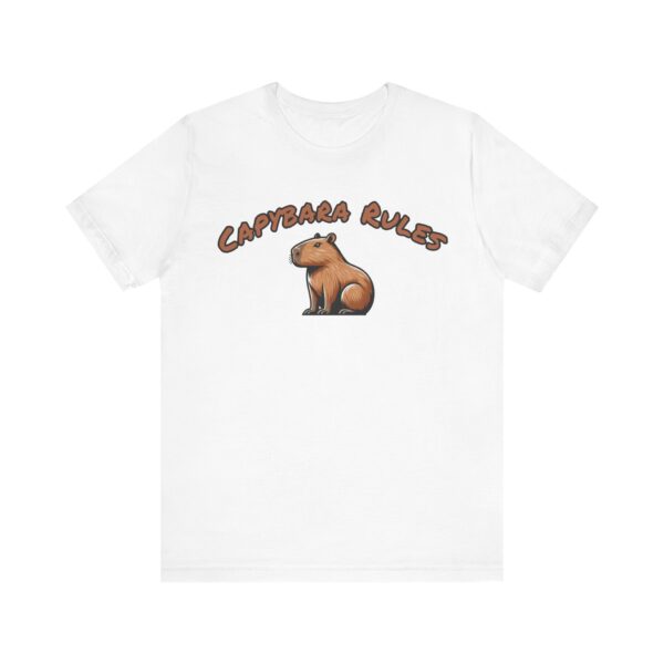 Unisex Jersey Short Sleeve Tee with Adorable Capybara Design – Soft and Stylish T-Shirt