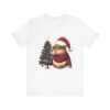 Unisex Christmas Capybara Tee – Festive and Cozy Short Sleeve Shirt