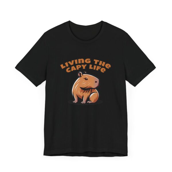 Unisex Jersey Short Sleeve Tee with Adorable Capybara Design – Soft and Stylish T-Shirt