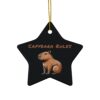 Capybara Ceramic Ornament – Unique & Adorable Holiday Decor with Cute Capybara Design