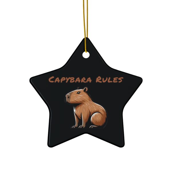 Capybara Ceramic Ornament – Unique & Adorable Holiday Decor with Cute Capybara Design