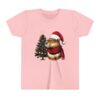 Youth Christmas Capybara Tee – Fun and Festive Short Sleeve Shirt