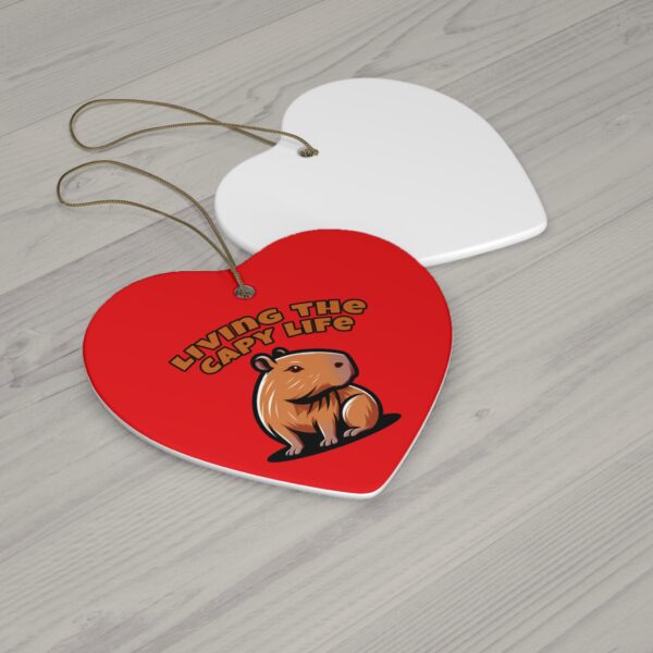 Capybara Ceramic Ornament – Unique & Adorable Holiday Decor with Cute Capybara Design
