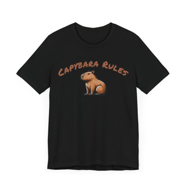 Unisex Jersey Short Sleeve Tee with Adorable Capybara Design – Soft and Stylish T-Shirt