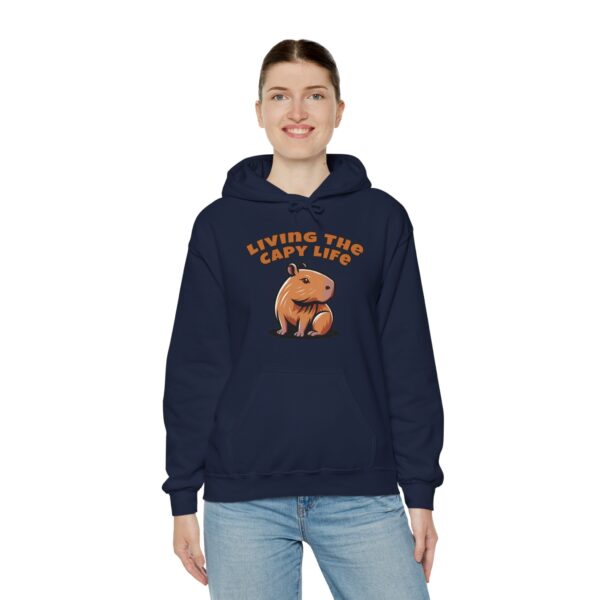Unisex Heavy Blend™ Hooded Sweatshirt with Cute Capybara Design – Warm and Stylish Hoodie