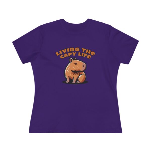 Women's Cotton Tee with Cute Capybara Design – Soft, Comfortable, and Stylish Casual Top