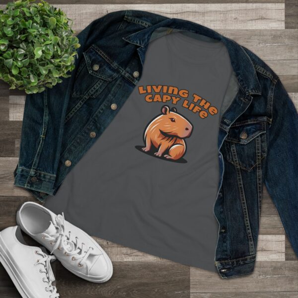 Women's Cotton Tee with Cute Capybara Design – Soft, Comfortable, and Stylish Casual Top