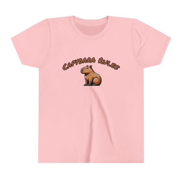 Youth Short Sleeve Tee with Cute Capybara Design – Soft, Fun, and Perfect for Everyday Wear