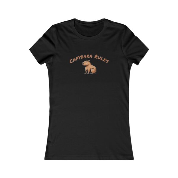 Women's Favorite Tee with Adorable Capybara Design – Soft, Stylish, and Fun Casual Top