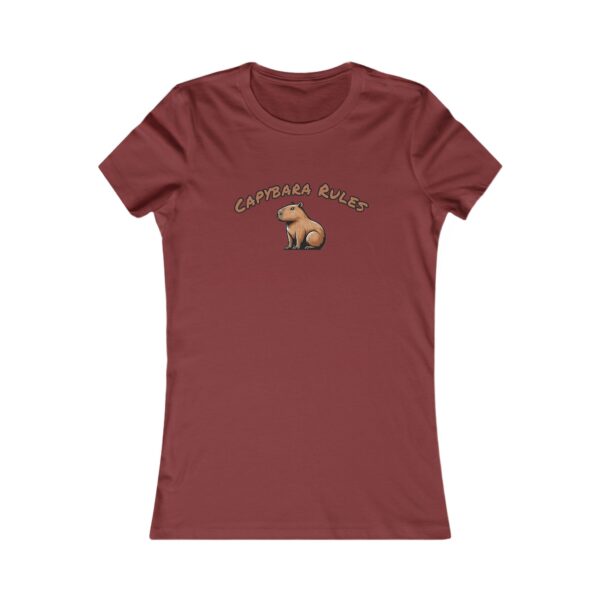 Women's Favorite Tee with Adorable Capybara Design – Soft, Stylish, and Fun Casual Top