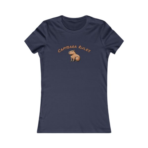 Women's Favorite Tee with Adorable Capybara Design – Soft, Stylish, and Fun Casual Top